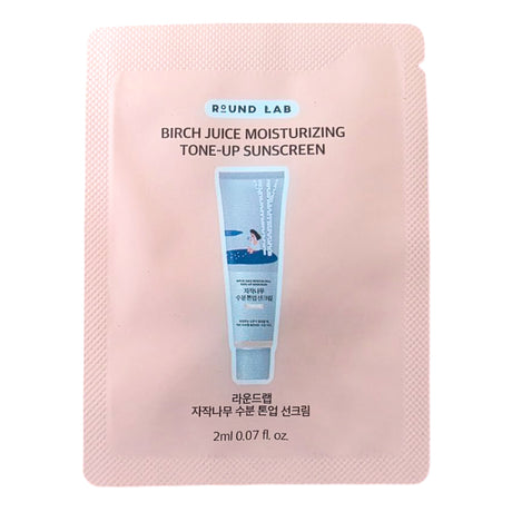 ROUND LAB Birch Juice Moisturizing Tone-Up Sunscreen Pouch Sample 2 ml - Feel You