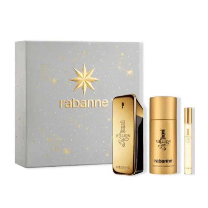 Rabanne 1 Million Eau De Toilette Spray 100ml Set 3 Pieces - Feel You