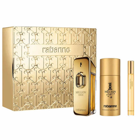Rabanne Million Gold Eau de Parfum Intense Spray 100ml Set 3 Pieces - Feel You