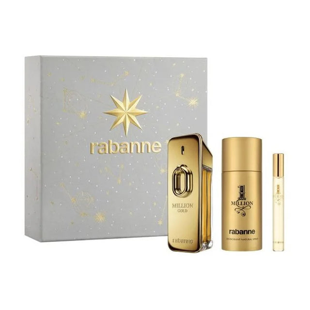Rabanne Million Gold Eau de Parfum Intense Spray 100ml Set 3 Pieces - Feel You