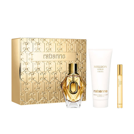 Rabanne Million Gold For Her Eau De Parfum Spray 90ml Set 3 Pieces - Feel You