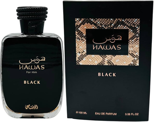 Rasasi, Hawas Black, Eau De Parfum, For Men, 100 ml - Feel You