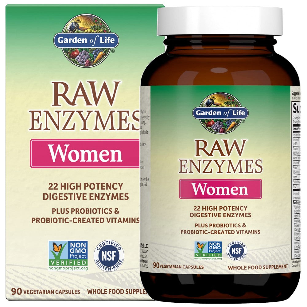 Raw Enzymes Women - 90 капсули - Feel You