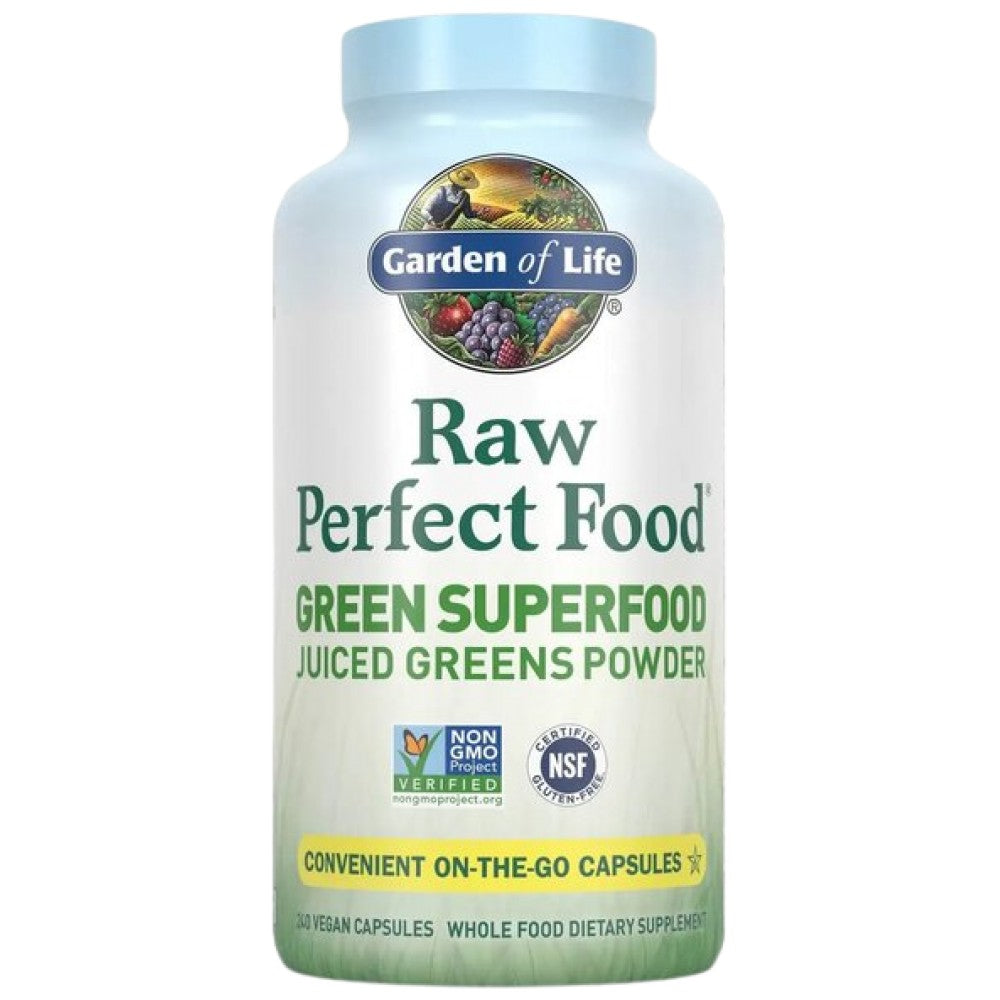 Raw Perfect Food  | Green Superfood - 240 капсули - Feel You