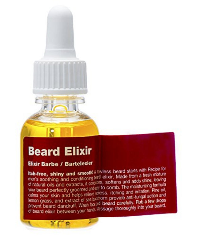 Recipe For Men, Beard Elixir, Beard Oil, Pine, Vegan, Conditions, 25 ml - Feel You