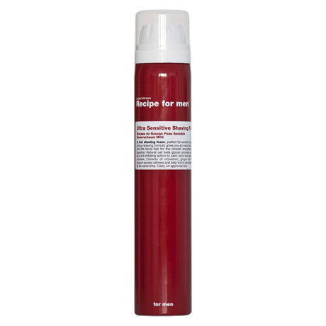 Recipe For Men, Ultra Sensitive Shaving Foam, Energising, Shaving Foam, 100 ml - Feel You