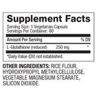 Reduced Glutathione 250 mg / 60 Caps - Feel You