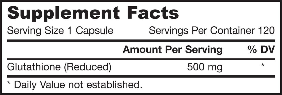 Reduced Glutathione 500 mg - 120 капсули - Feel You