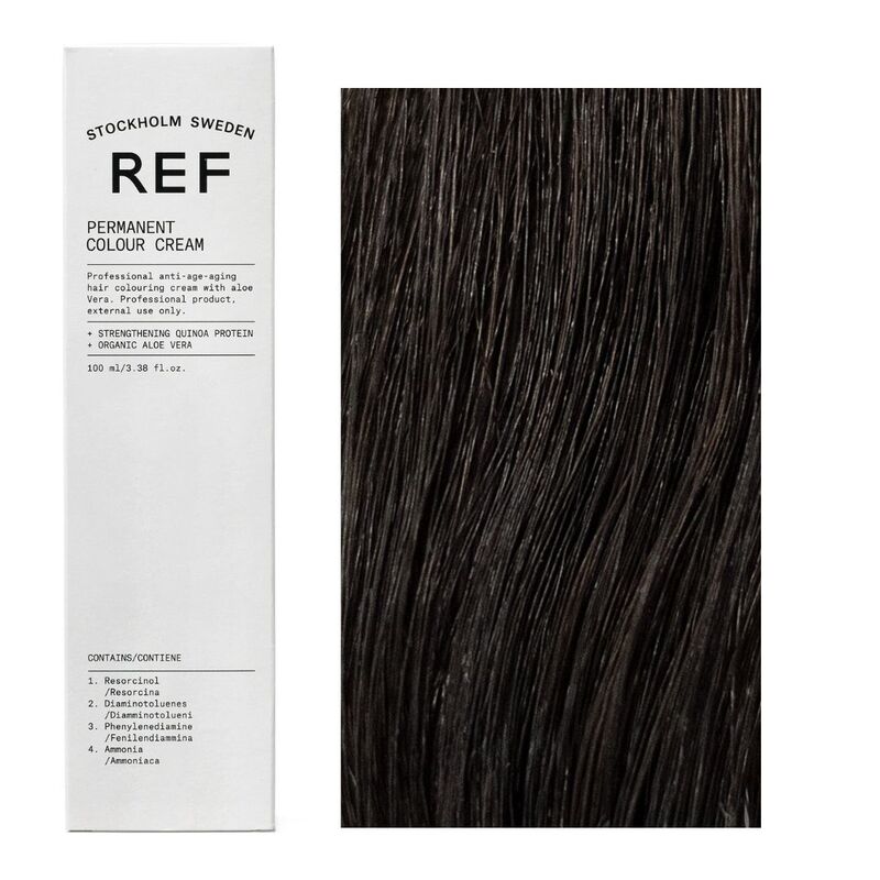 Ref Stockholm, Permanent Colour, Vegan, Permanent Hair Dye, 3.0 Dark Brown, 100 ml - Feel You
