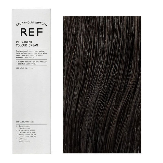 Ref Stockholm, Permanent Colour, Vegan, Permanent Hair Dye, 3.0 Dark Brown, 100 ml - Feel You