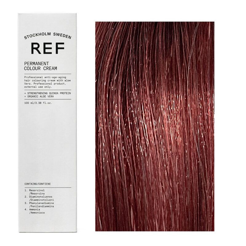 Ref Stockholm, Permanent Colour, Vegan, Permanent Hair Dye, 6.62 Brilliant Red Dark Blonde, 100 ml - Feel You