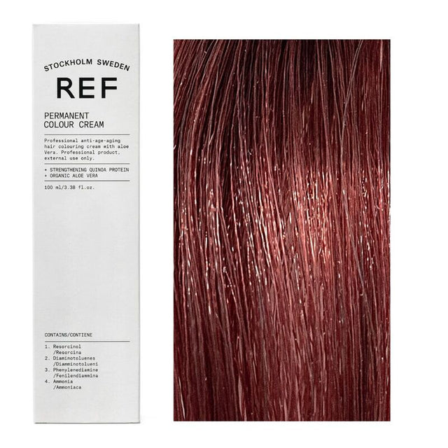 Ref Stockholm, Permanent Colour, Vegan, Permanent Hair Dye, 6.62 Brilliant Red Dark Blonde, 100 ml - Feel You