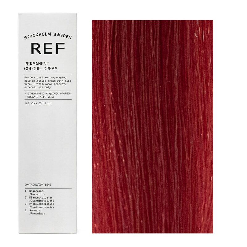 Ref Stockholm, Permanent Colour, Vegan, Permanent Hair Dye, 8.66 Intense Red Light Blonde, 100 ml - Feel You