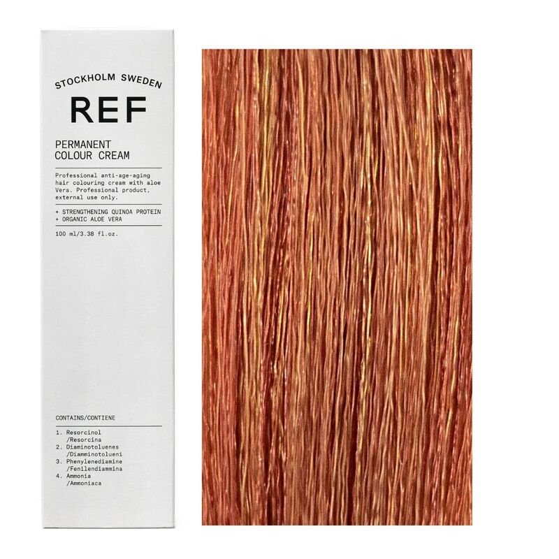 Ref Stockholm, Permanent Colour, Vegan, Permanent Hair Dye, 9.43 Golden Copper Very Light Blonde, 100 ml - Feel You