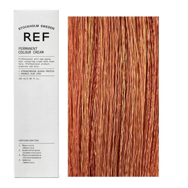 Ref Stockholm, Permanent Colour, Vegan, Permanent Hair Dye, 9.43 Golden Copper Very Light Blonde, 100 ml - Feel You