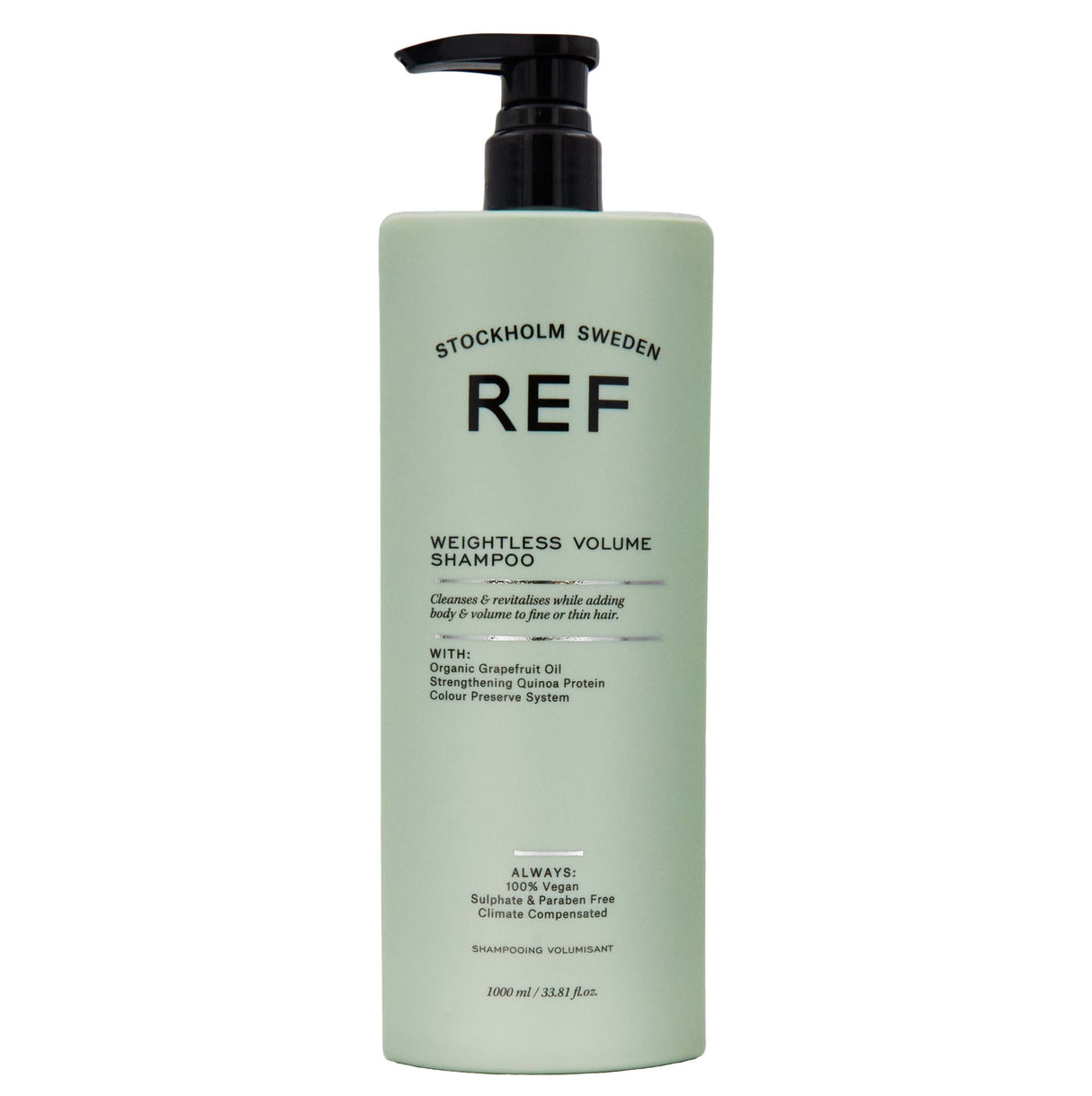 Ref Stockholm, Weightless Volume, Sulfates-Free, Hair Shampoo, For Volume & Texture, 1000 ml - Feel You
