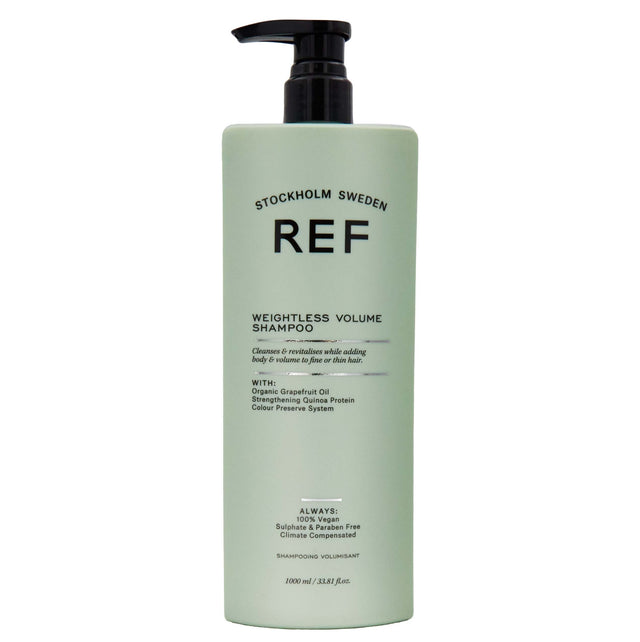 Ref Stockholm, Weightless Volume, Sulfates-Free, Hair Shampoo, For Volume & Texture, 1000 ml - Feel You