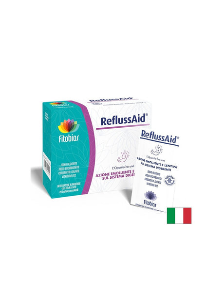 Натриев алгинат + хондроитин + опунция – При киселини, рефлукс и стомашен дискомфорт, Refluss Aid®, 20 сашета - Feel You