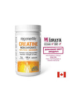 Креатин монохидрат (микронизиран) Regenerlife™ - Сила, издръжливост и мускулна ефективност, 5000 mg х 300 g прах - Feel You