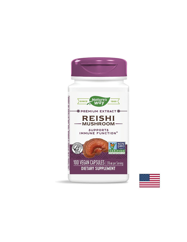 Reishi Mushroom/ Рейши 188 mg х 100 капсули Nature’s Way - Feel You
