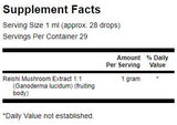 Reishi Mushroom Liquid Extract (Alcohol- & Sugar-Free) - 29.6 мл - Feel You