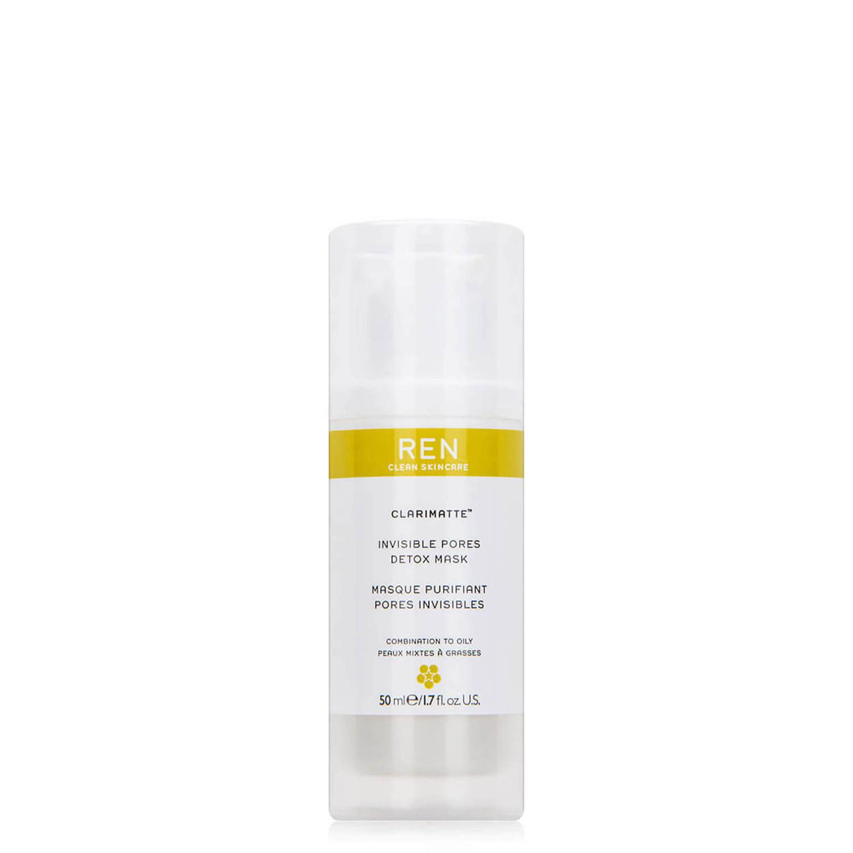 Ren, Clarimatte, Detox, Cream Mask, For Face, 50 ml *Tester - Feel You