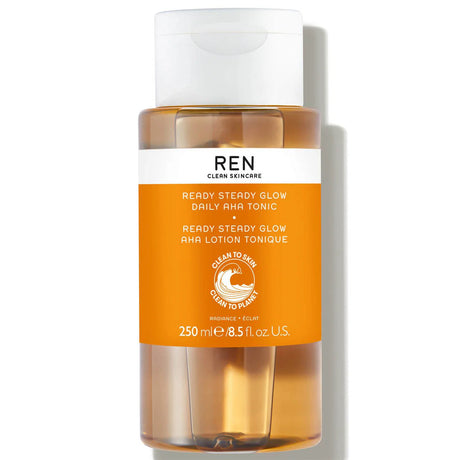Ren, Ready Steady Glow, Deep Cleans & Exfoliates, Tonic Lotion, For Face, 250 ml - Feel You