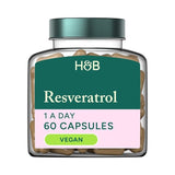 Ресвератрол (Resveratrol) 250мг с екстракт от червено вино 10мг 60 капсули HOLLAND & BARRETT - Feel You