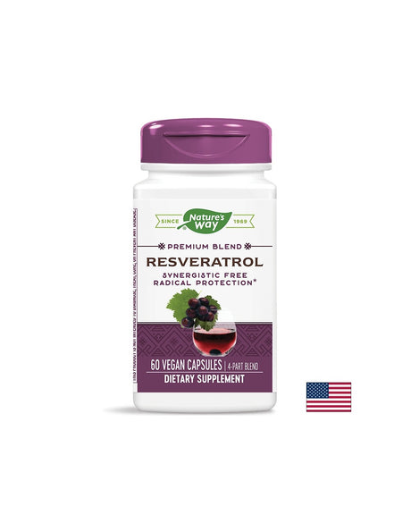 Resveratrol - Ресвератрол, 60 капсули  Nature’s Way - Feel You