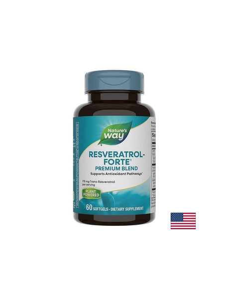Resveratrol forte - Ресвератрол форте 450 mg, 60 софтгел капсули Nature’s Way - Feel You