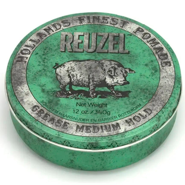 Reuzel, Green, Tea Tree Oil, Hair Styling Pomade, For Shine, Medium Hold, 340 g - Feel You