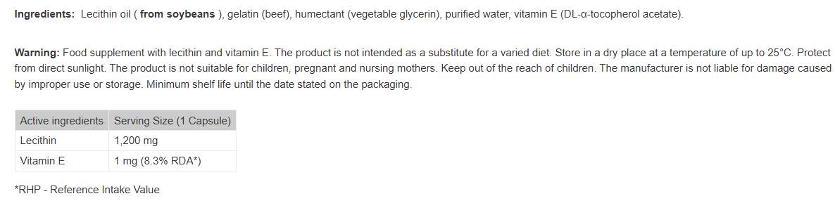 Revix Series | Lecithin + Vitamin E - 90 капсули - Feel You