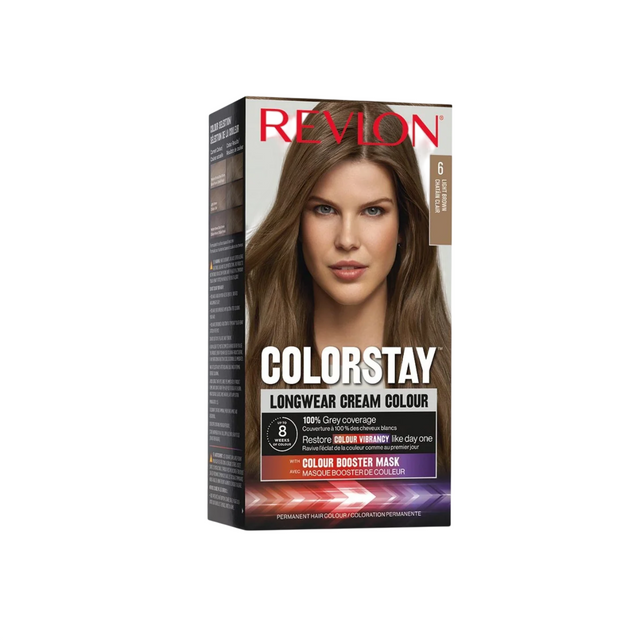 Revlon, Color Stay, Permanent Hair Dye, 6 Light Brown, 165 ml - Feel You