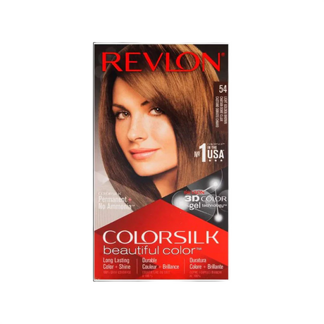 Revlon, Colorsilk, Permanent Hair Dye, 54 Light Golden Brown, 130 ml - Feel You