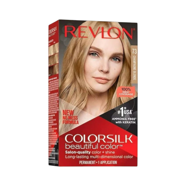 Revlon, Colorsilk, Permanent Hair Dye, 73 Champagne Blonde, 130 ml - Feel You