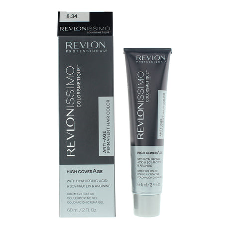 Revlon, Colorsmetique, KER-HA Complex™, Permanent Hair Dye, 8.34 Light Hazel Blonde, 60 ml - Feel You