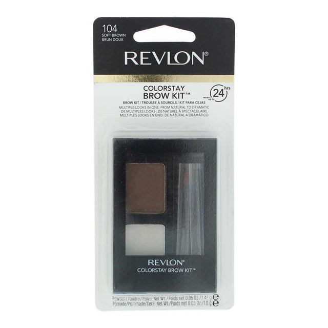 Revlon, Colorstay, Eyebrow Palette, 104, Soft Brown, 1.1 g - Feel You