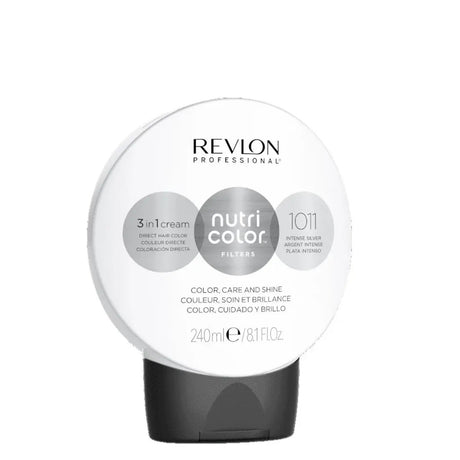 Revlon, Nutri Color Filters, Semi-Permanent Hair Dye, 1011 Intense Silver, 240 ml - Feel You