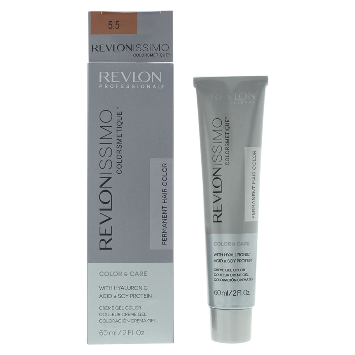 Revlon, Revlonissimo Colorsmetique, Enriched, Permanent Hair Dye, 5.5 Light Mahogany Brown, 60 ml - Feel You