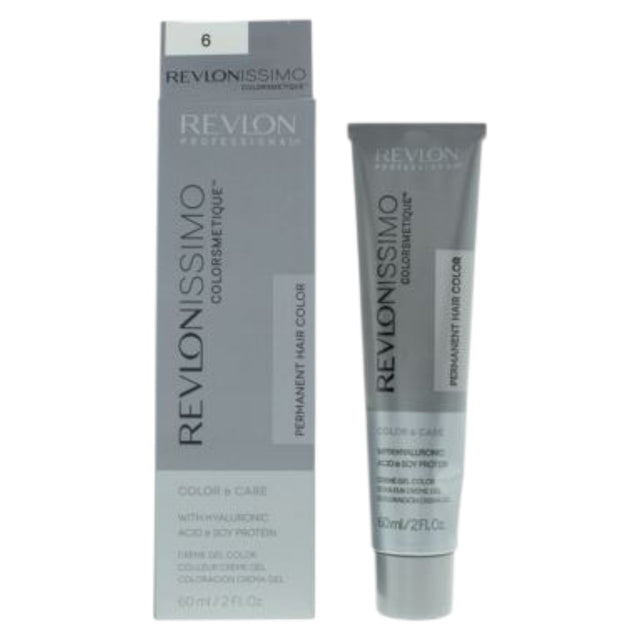 Revlon, Revlonissimo Colorsmetique, Hyaluronic Acid, Permanent Hair Dye, 6 6 Dark Blonde, 60 ml - Feel You