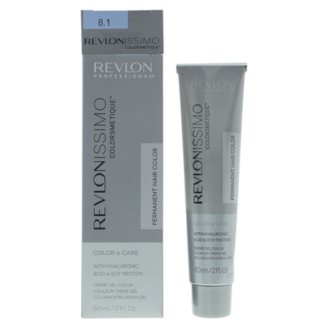 Revlon, Revlonissimo Colorsmetique, Hyaluronic Acid, Permanent Hair Dye, 8.1 Light Ash Blonde, 60 ml - Feel You