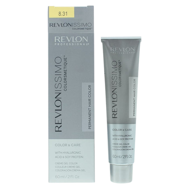 Revlon, Revlonissimo Colorsmetique, KER-HA Complex, Permanent Hair Dye, 8.31 Light Beige Blonde, 60 ml - Feel You
