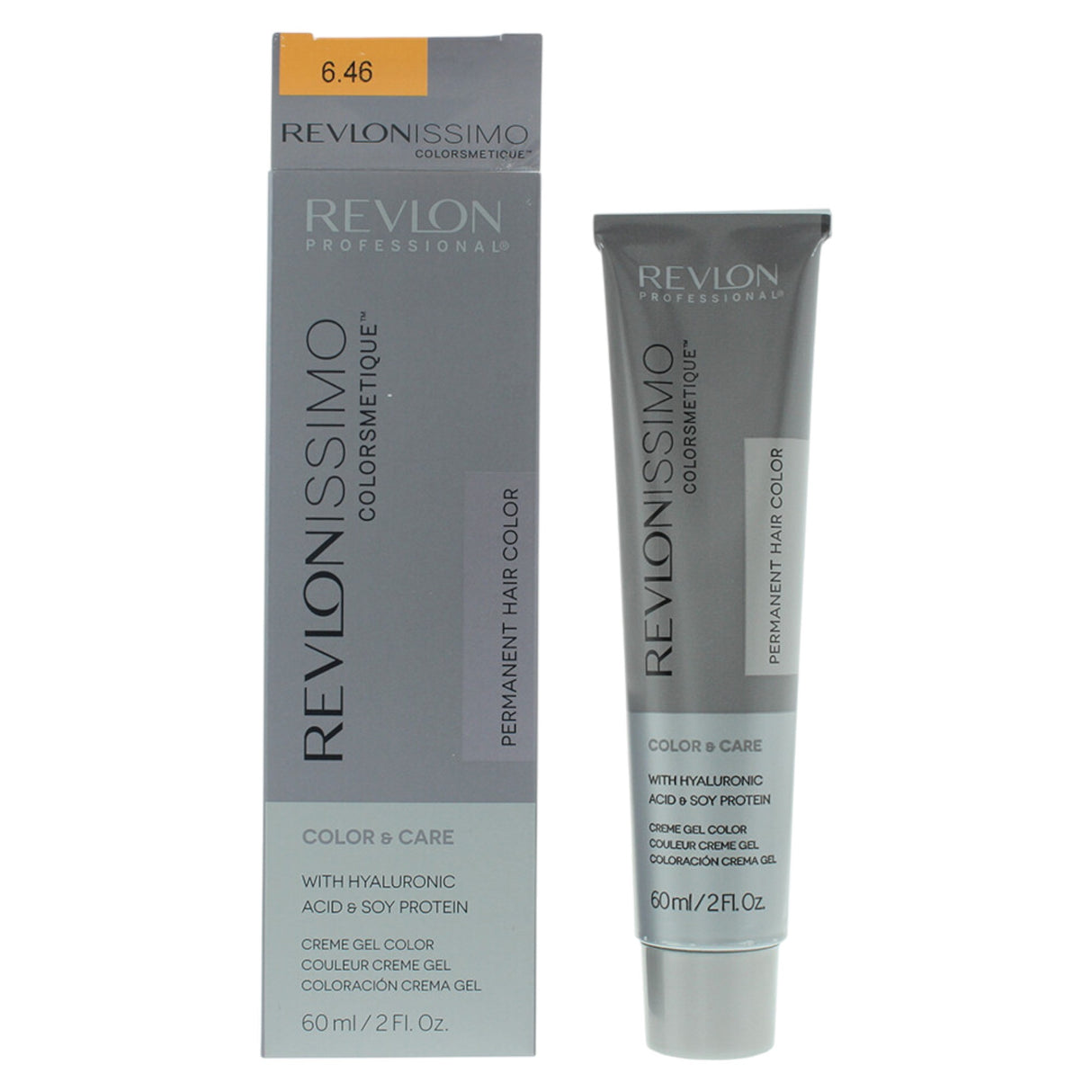 Revlon, Revlonissimo Colorsmetique, Permanent Hair Dye, 6.46 Dark Red Copper Blonde, 60 ml - Feel You