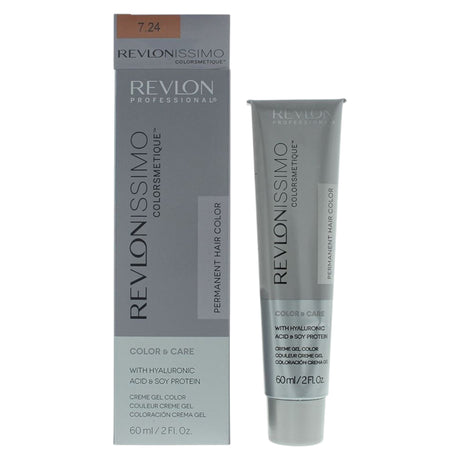 Revlon, Revlonissimo Colorsmetique, Permanent Hair Dye, 7.24 Coppery Pearl Blonde, 60 ml - Feel You