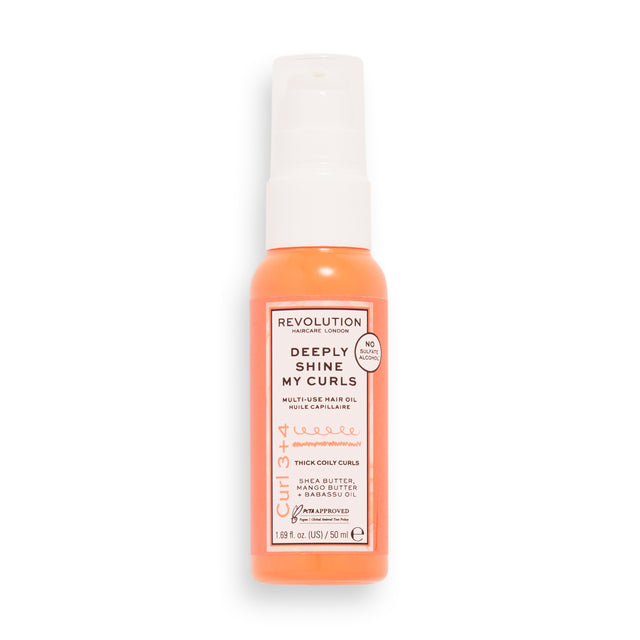 Revolution Haircare - Curl 3+4 Deeply Shine My Curls Multi-Use Hair Oil - 50ml - Feel You