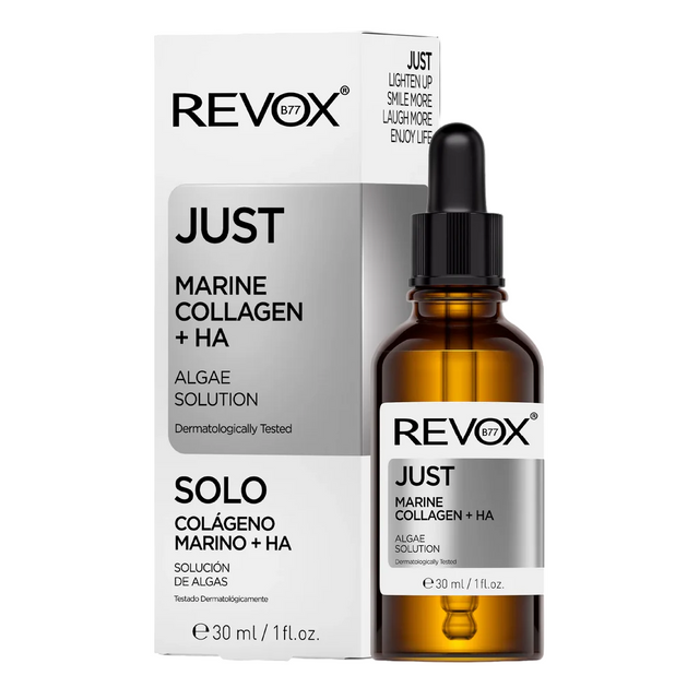 Revox B77, Just, Marine Collagen + HA, Deep Hydration, Serum, For Face & Neck, 30 ml - Feel You