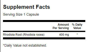 Rhodiola Rosea Root 400 mg - 100 капсули - Feel You