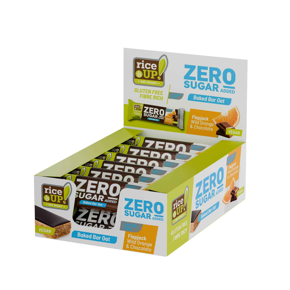 RiceUP! ZERO SUGAR - Флапджак бар - 12 x 70g - Feel You