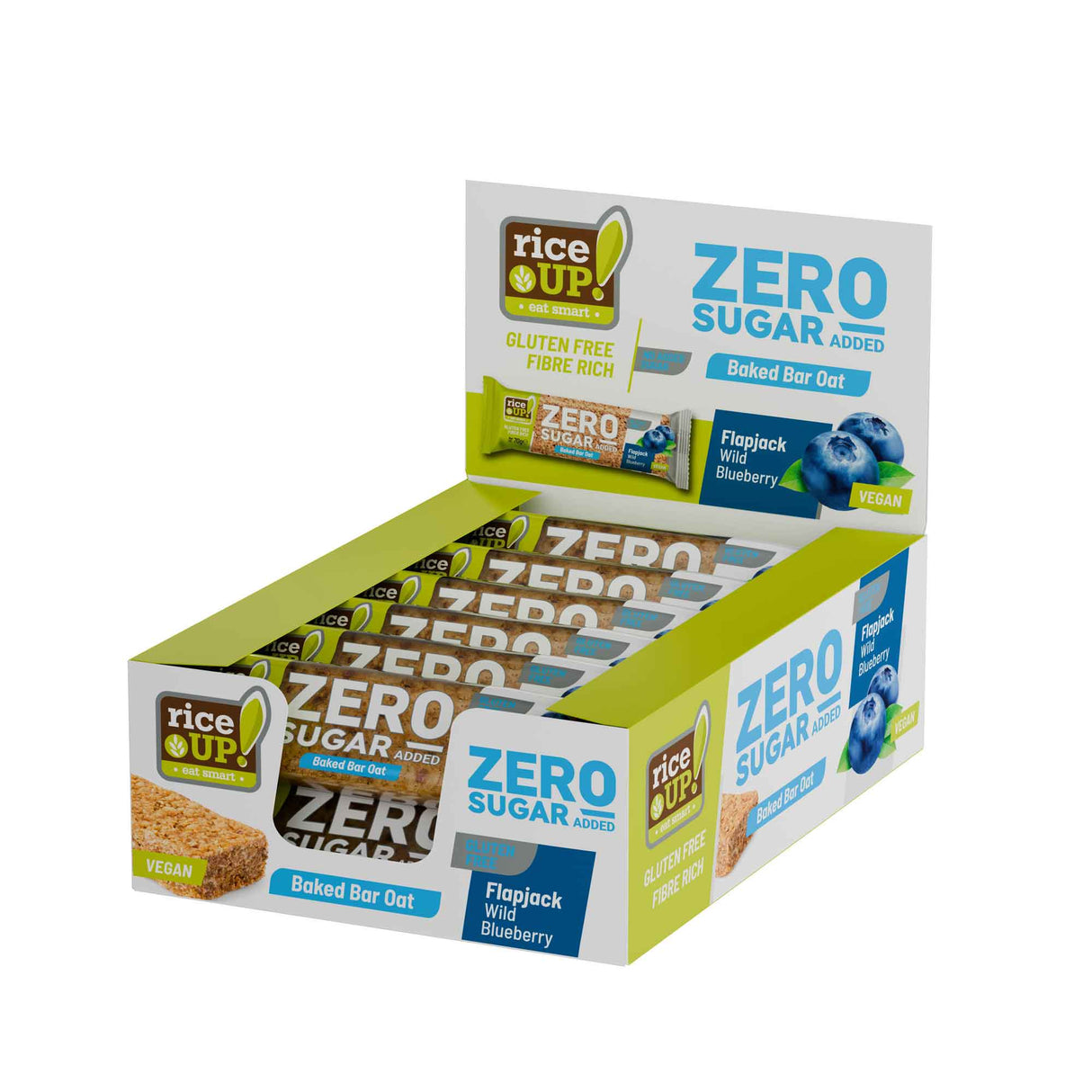 RiceUP! ZERO SUGAR - Флапджак бар - 12 x 70g - Feel You
