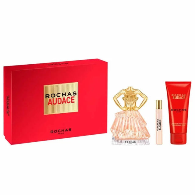 Rochas Audace Eau De Perfume Spray 90ml Set 3 Pieces - Feel You
